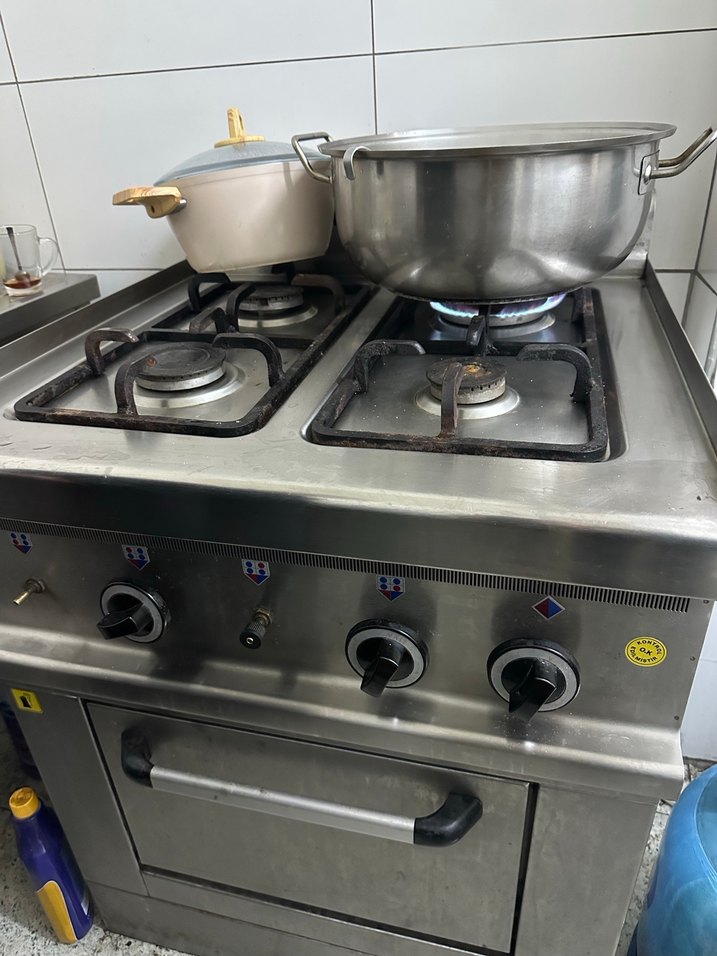 Gri Paslanmaz Çelik Fırınlı Ocak - Görsel 2