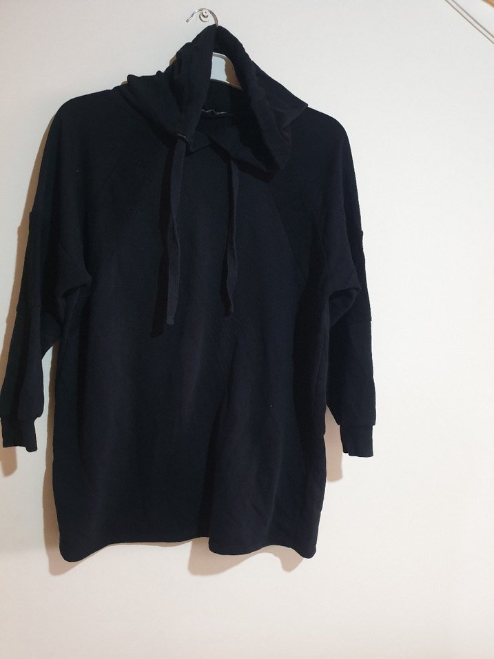 Bordo Keten Kadın Gömlek Düğmeli Uzun Kollu - Görsel 2