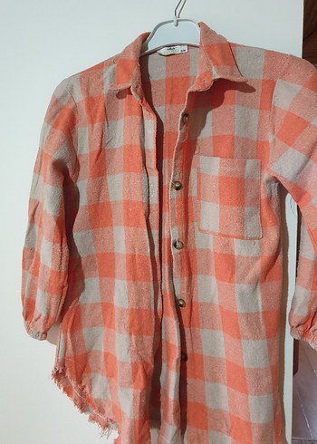 Bordo Çizgili Uzun Keten Elbise - Görsel 7