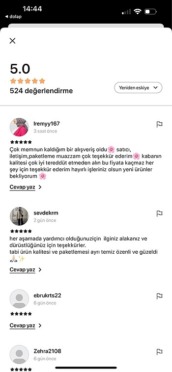 Zara Memnuniyet