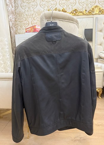 Siyah Deri Biker Ceket - Görsel 2