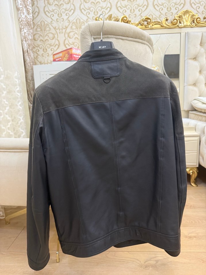 Siyah Deri Biker Ceket - Görsel 2