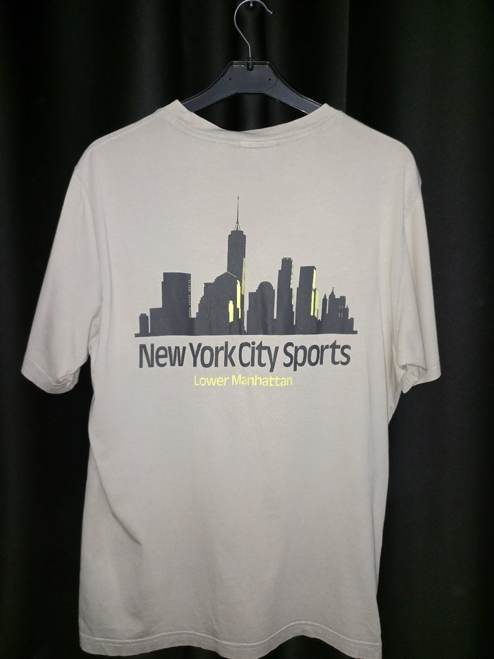 H&M Bej Renk Baskılı M Beden Tşört - Görsel 2