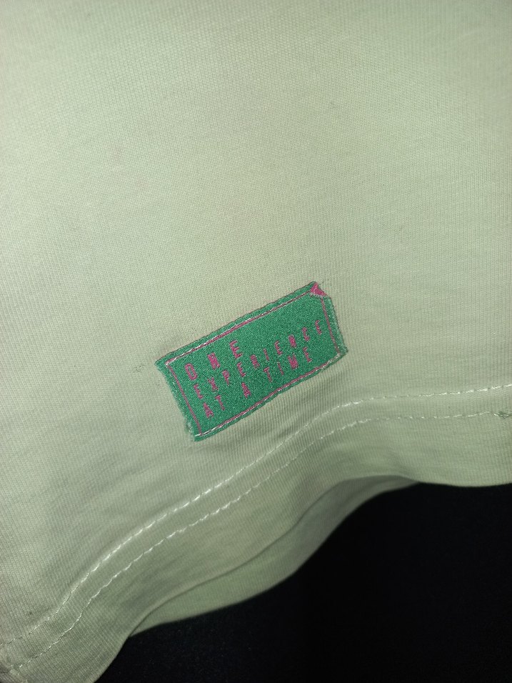 ZARA Oversize Yeşil M Beden Tşört - Görsel 3