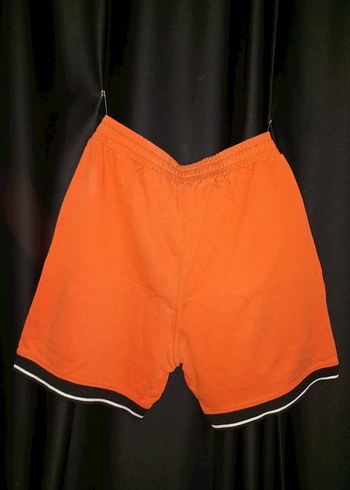 ZARA Turuncu Nakışlı Şort - Görsel 3