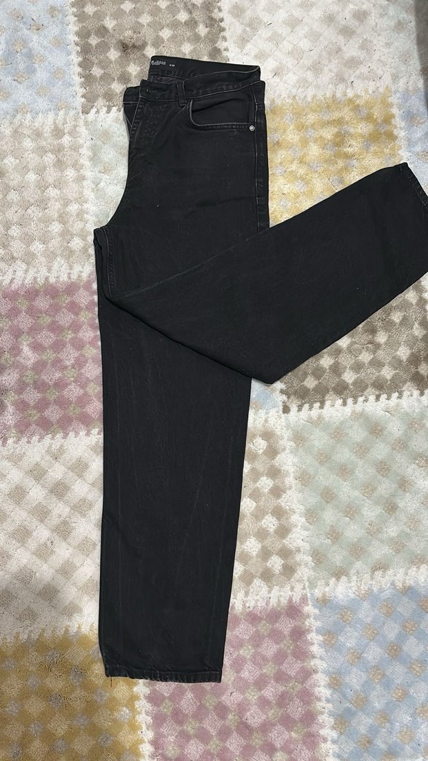 Erkek baggy siyah pantolon - Görsel 3