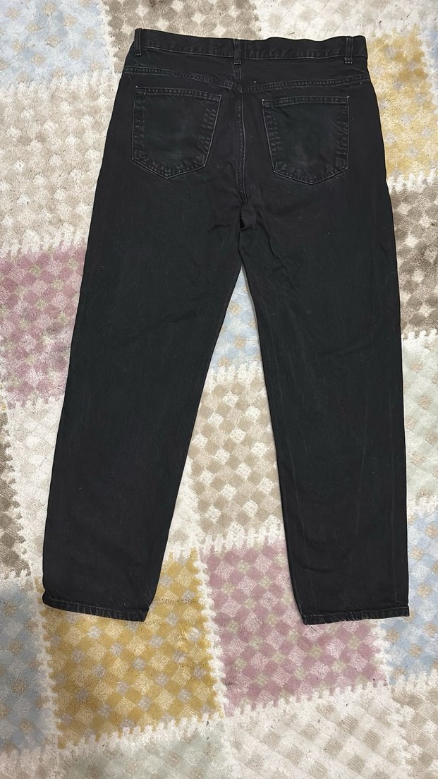 Erkek baggy siyah pantolon - Görsel 2