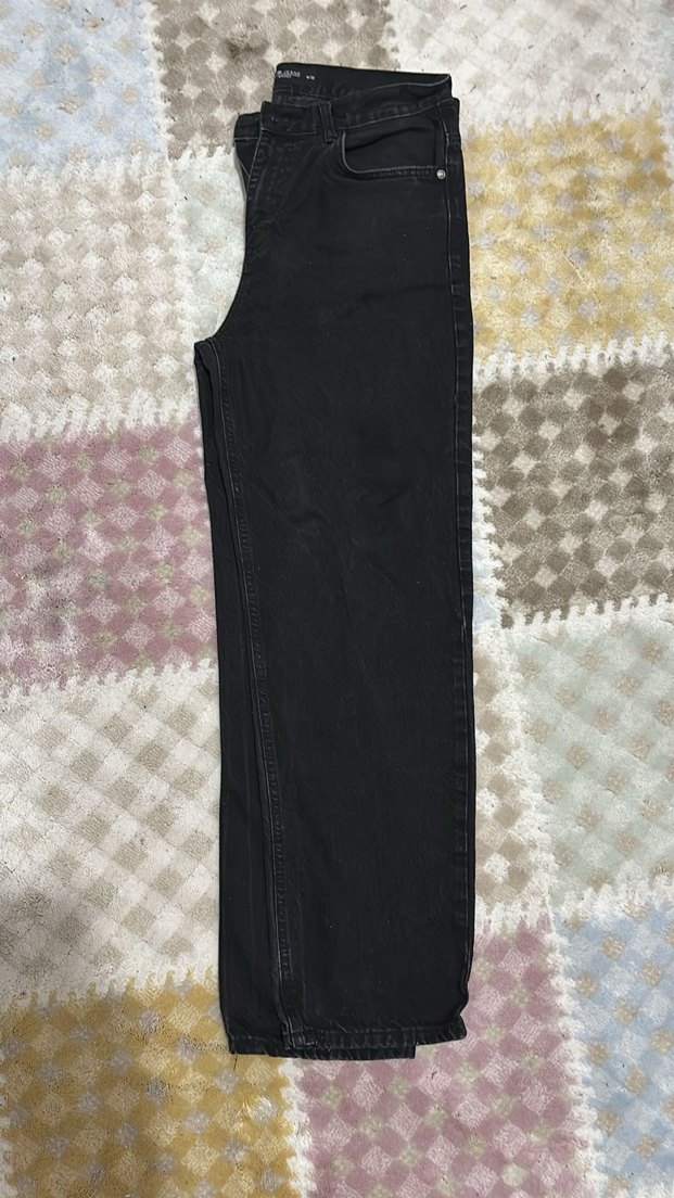 Erkek baggy siyah pantolon - Görsel 4