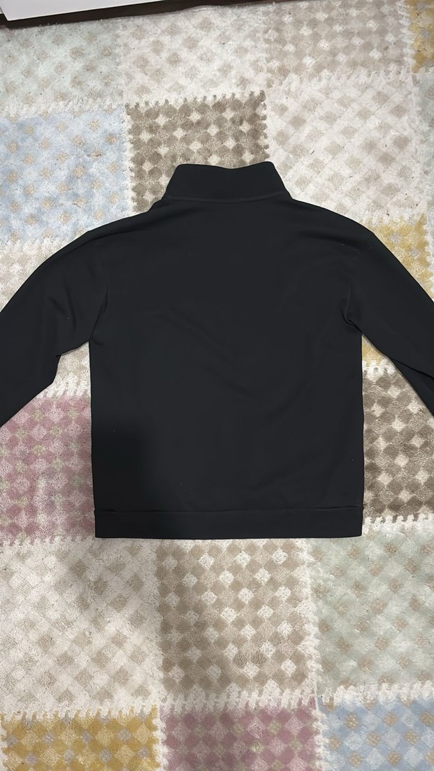 Siyah Erkek Fermuarlı sweatshirt - Görsel 2