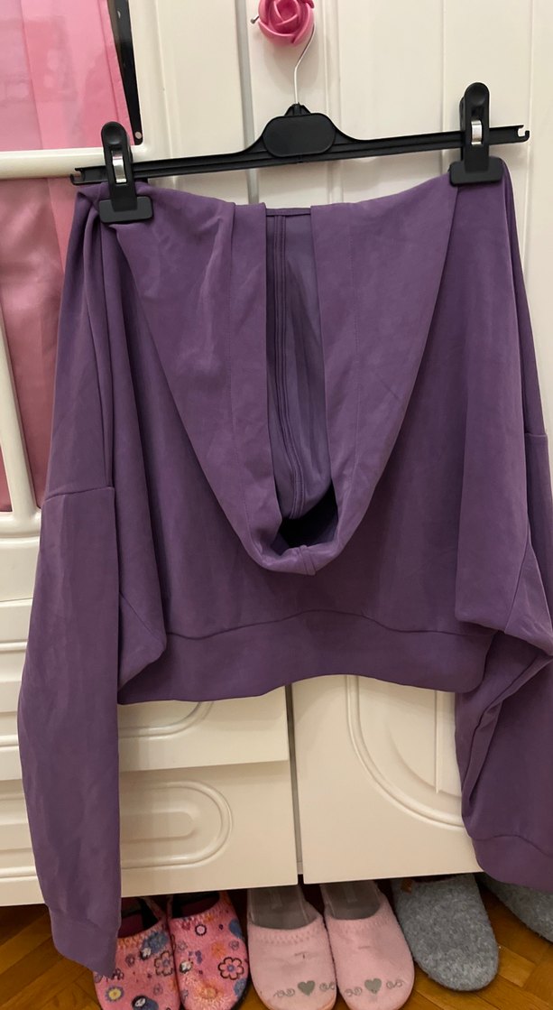 OYSHO Uzun Kollu V Yaka Kadın Bluz - Görsel 5