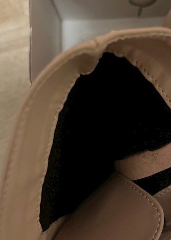 Bej Deri Bağcıklı Kadın Topuklu Bot - Görsel 3