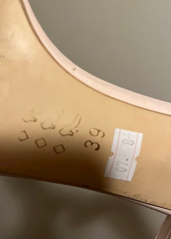 Pudra Pembe Bantlı Topuklu Kadın Ayakkabı - Görsel 3