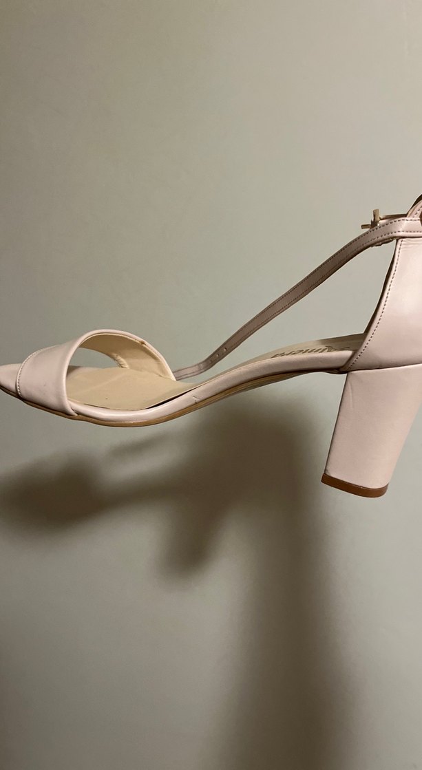 Pudra Pembe Bantlı Topuklu Kadın Ayakkabı - Görsel 2
