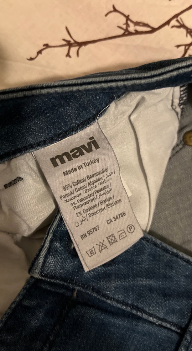 Kadın Mavi Bol Kesim Midi Kot Pantolon 32/29 beden - Görsel 5