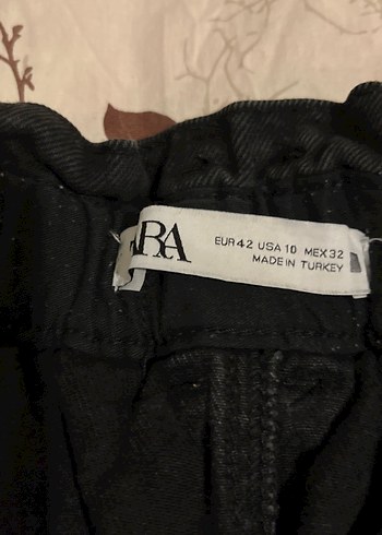 Siyah Midi Bol Kesim Kadın Kot Pantolon - Görsel 3