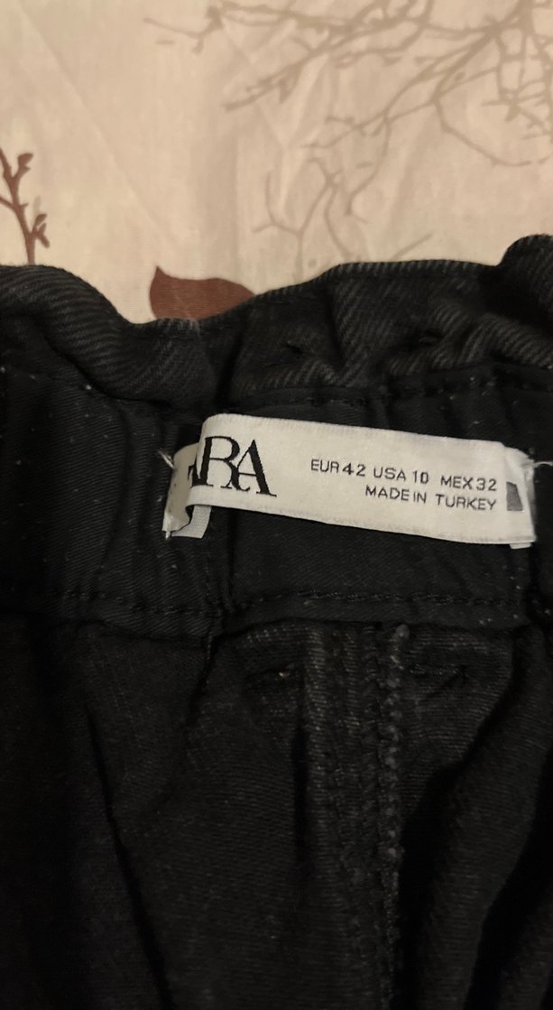 Siyah Midi Bol Kesim Kadın Kot Pantolon - Görsel 3