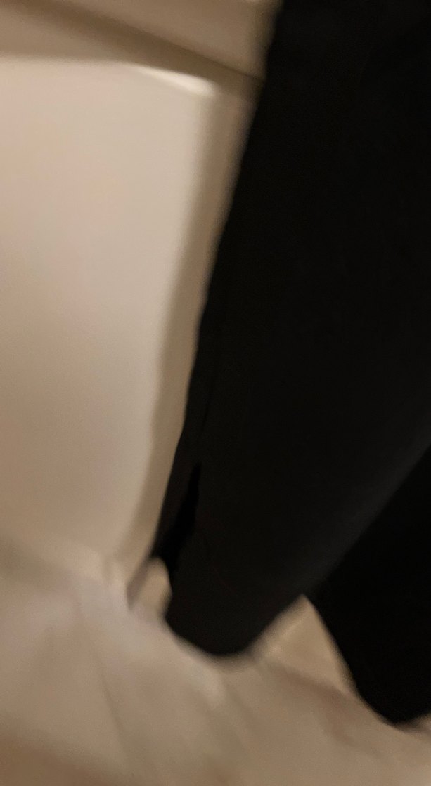 Siyah Midi Orta uzun Kollu minik vatkalı Kadın Triko Elbise - Görsel 4