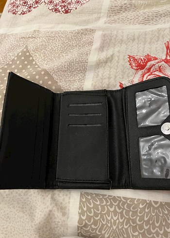 Siyah Fermuarlı Deri Kadın Cüzdanı - Görsel 2