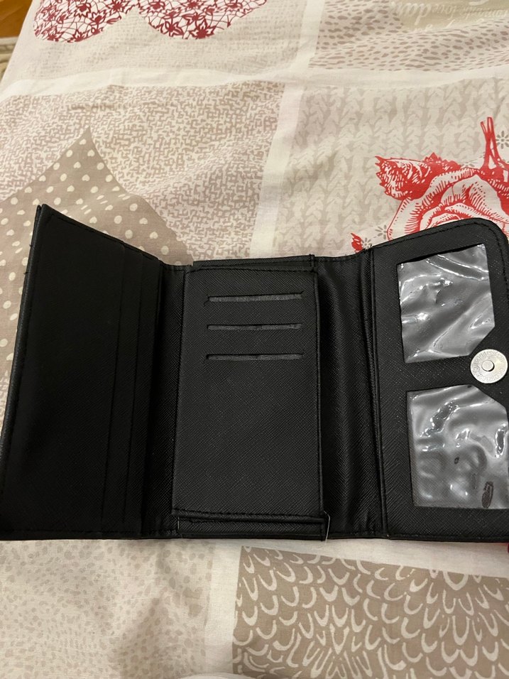 Siyah Fermuarlı Deri Kadın Cüzdanı - Görsel 2