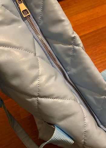 Buz Mavi Kapitone Kadın Çanta - Görsel 4