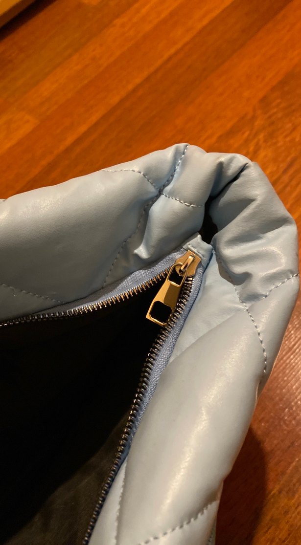 Buz Mavi Kapitone Kadın Çanta - Görsel 3