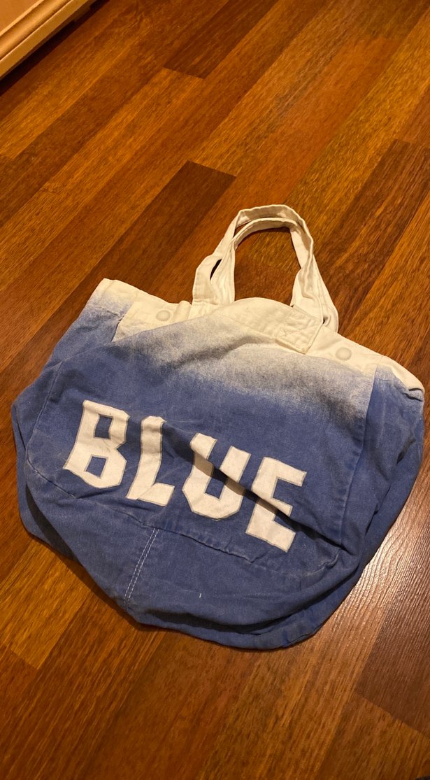 Mavi Batik Desenli Denim Kadın Çanta mıknatıslı - Görsel 2