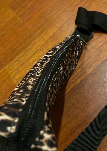 Kahverengi Leopar Desenli Kadın Çapraz Çanta - Görsel 3