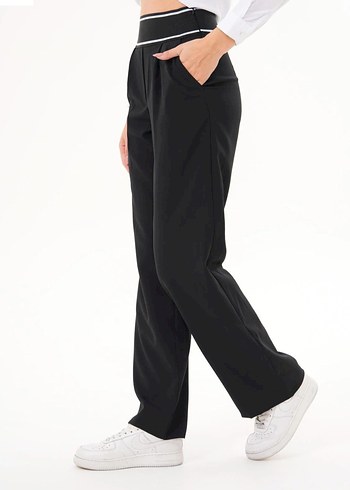 Siyah Kadın Ofis Kumaş Pantolon - Görsel 2