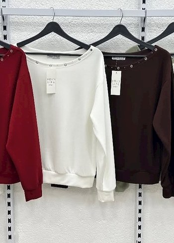 Kadın Kahverengi Salaş Uzun Kollu Bluz - Görsel 2