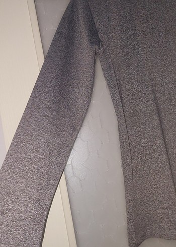 Gri Kadın Uzun Kollu Salaş Kazak - Görsel 10