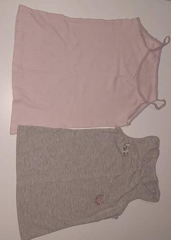 Gri Askısız Kız Çocuk Atlet - Görsel 2