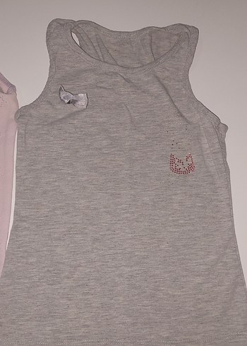 Gri Askısız Kız Çocuk Atlet - Görsel 4