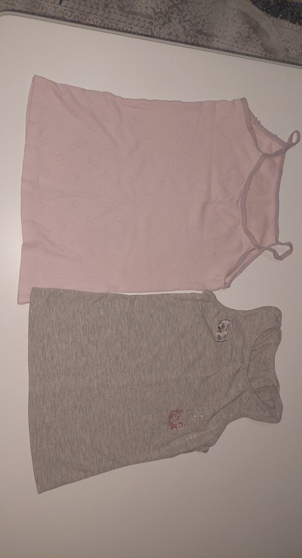 Gri Askısız Kız Çocuk Atlet - Görsel 2