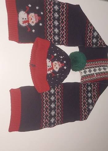 Nakışlı Karakterli Erkek Çocuk Bere ve Atkı Seti - Görsel 4