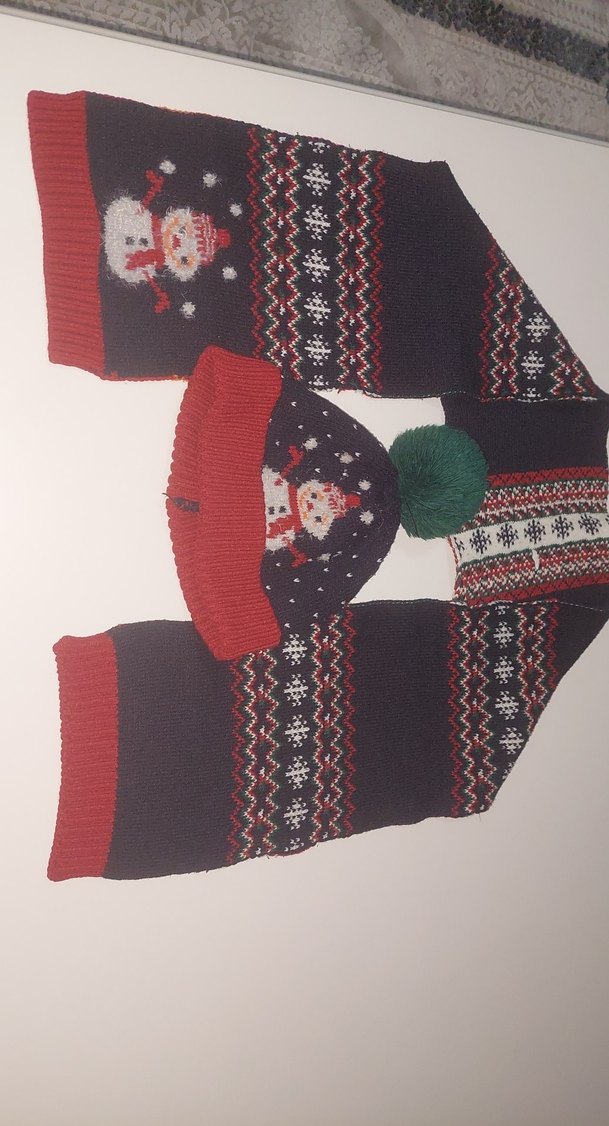 Nakışlı Karakterli Erkek Çocuk Bere ve Atkı Seti - Görsel 4