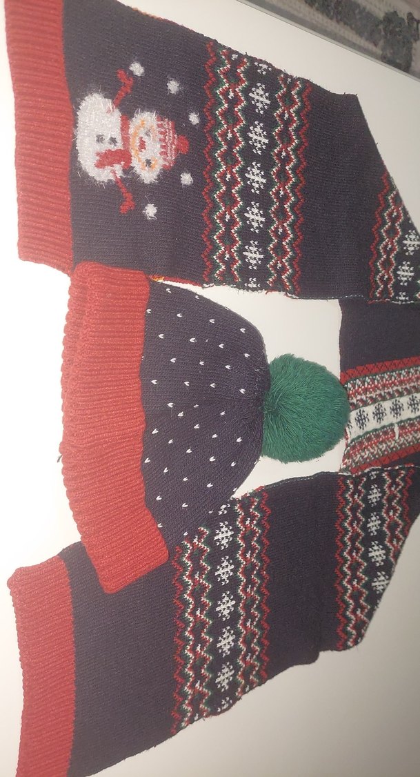 Nakışlı Karakterli Erkek Çocuk Bere ve Atkı Seti - Görsel 5