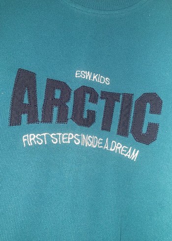 Erkek Çocuk Mavi Baskılı Sweatshirt - Görsel 3