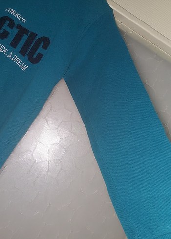 Erkek Çocuk Mavi Baskılı Sweatshirt - Görsel 6