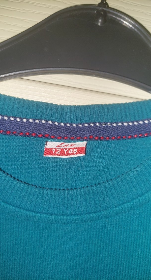 Erkek Çocuk Mavi Baskılı Sweatshirt - Görsel 4