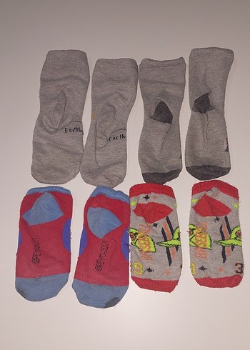 Erkek Çocuk Çok Renkli Desenli Çorap Seti - Görsel 2