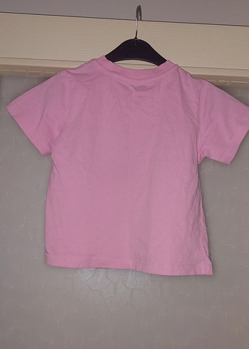 Pembe Kız Çocuk Baskılı Tişört - Görsel 3