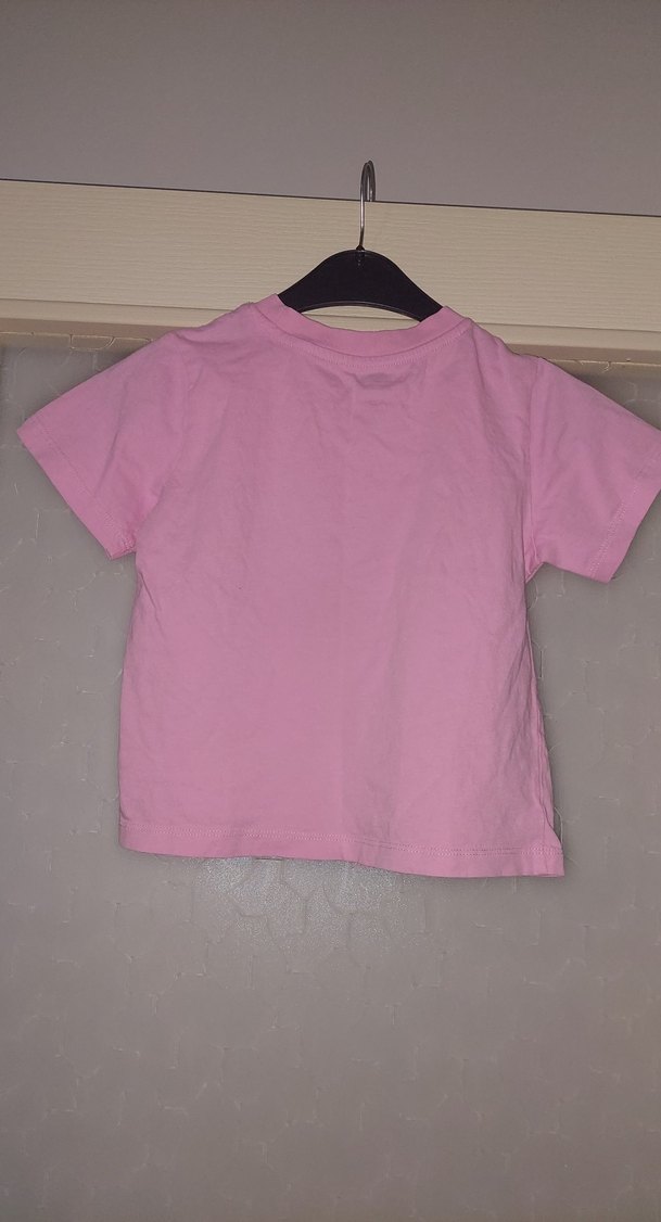 Pembe Kız Çocuk Baskılı Tişört - Görsel 3