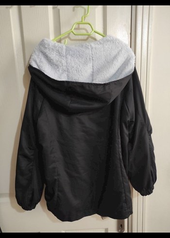 Siyah Fermuarlı içi tüylü Kadın kışlık Ceket - Görsel 3