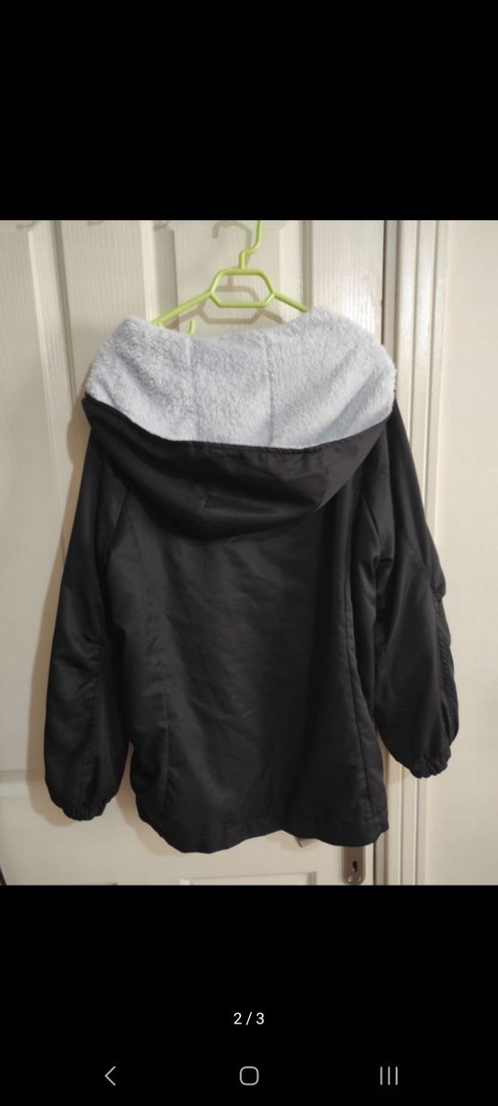 Siyah Fermuarlı içi tüylü Kadın kışlık Ceket - Görsel 3