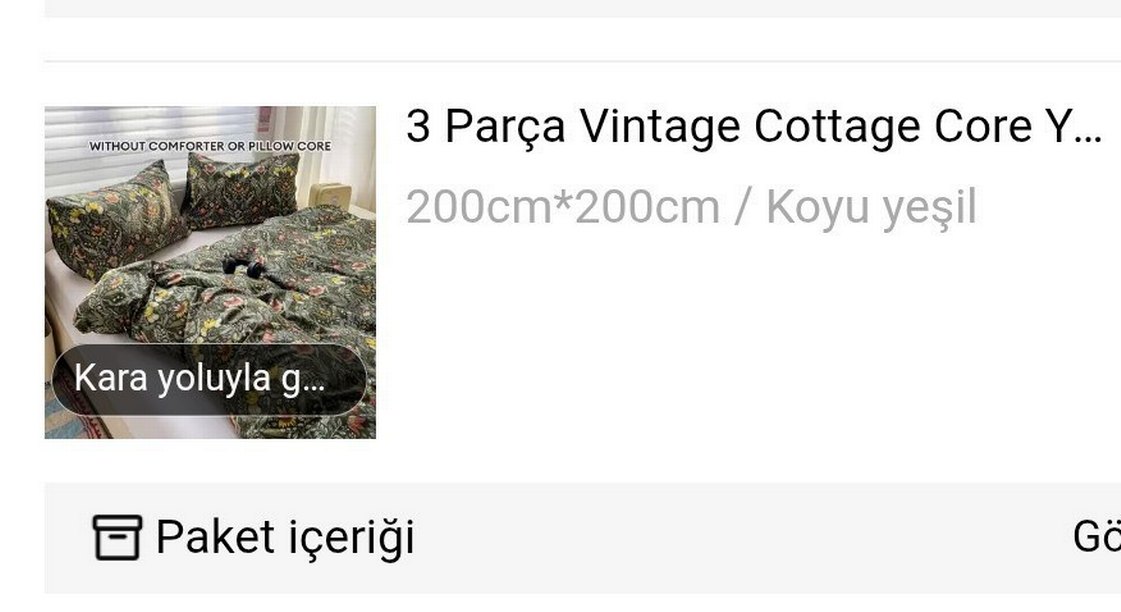 Temu Koyu yeşil Çiçek Desenli çift kişilik Nevresim Takımı - Görsel 2