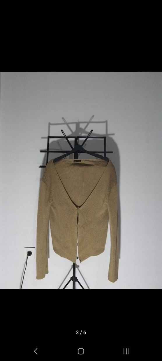 6 hırka tek fiyat toplu satış Bohem Çok Renkli Örgü Hırka - Görsel 2