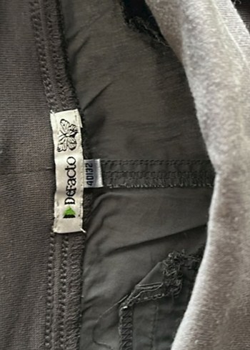 Gri Kemerli Kadın Keten Pantolon - Görsel 5