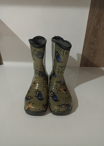 Diğer Erkek Cocuk Araba Desenli Lastik Bot