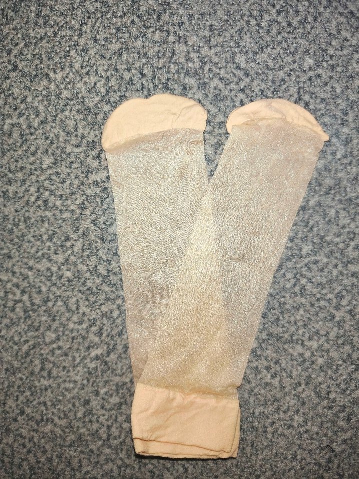 Bej Mini Kadın Çorap - Elastik, Baskılı - Görsel 2