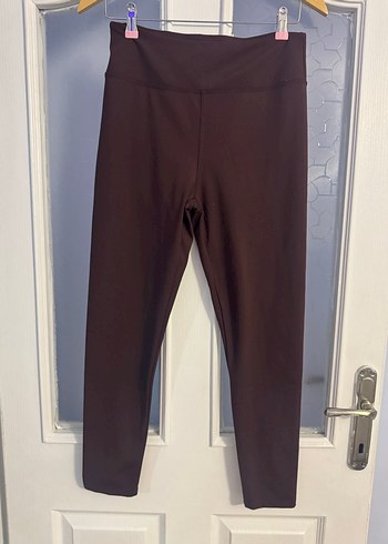 Bordo Midi Spor Kadın Tayt - Görsel 2